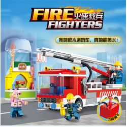 FORANGE FC3103 3103 non  XE CHỮA CHÁY DẠNG THANG bộ đồ chơi xếp lắp ráp ghép mô hình Fire Rescure FIRE FIGHTERS Cứu Hỏa 276 khối