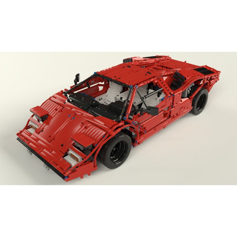 REBRICKABLE MOC-16967 16967 MOC16967 non Lego LAMBORGINI COUNTACH LP400 1974 bộ đồ chơi xếp lắp ráp ghép mô hình Technic LAMBORGHINI COUNTACH LP400 1974 Kỹ Thuật Công Nghệ Cao Mô Hình Phương Tiện 3167 khối