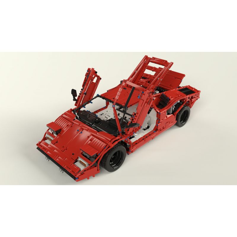 REBRICKABLE MOC-16967 16967 MOC16967 non  LAMBORGINI COUNTACH LP400 1974 bộ đồ chơi xếp lắp ráp ghép mô hình  LAMBORGHINI COUNTACH LP400 1974 Kỹ Thuật Công Nghệ Cao Mô Hình Phương Tiện 3167 khối