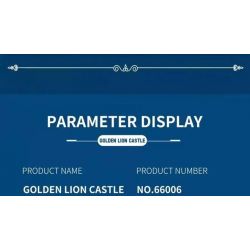 REOBRIX 66006 non  LÂU ĐÀI SƯ TỬ VÀNG bộ đồ chơi xếp lắp ráp ghép mô hình Medieval Castle GOLDEN LION CASTLE Chiến Tranh Trung Cổ 2722 khối