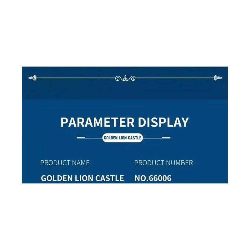 REOBRIX 66006 non  LÂU ĐÀI SƯ TỬ VÀNG bộ đồ chơi xếp lắp ráp ghép mô hình Medieval Castle GOLDEN LION CASTLE Chiến Tranh Trung Cổ 2722 khối