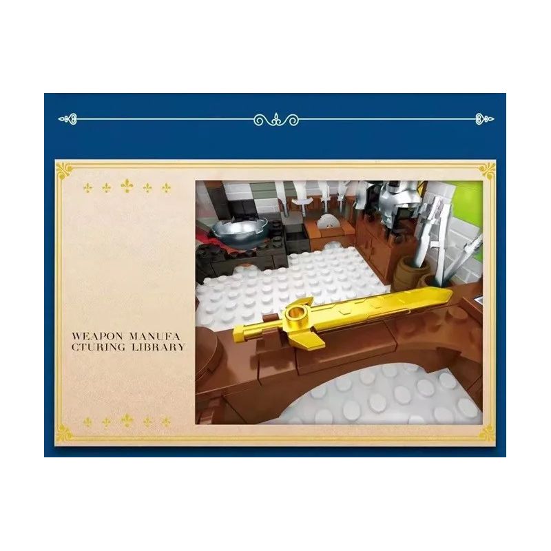 REOBRIX 66005 non  CỬA HÀNG THỢ RÈN THỜI TRUNG CỔ bộ đồ chơi xếp lắp ráp ghép mô hình Medieval Castle MEDIEVAL BLACKSMITH Chiến Tranh Trung Cổ 2366 khối