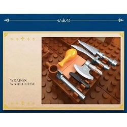 REOBRIX 66005 non  CỬA HÀNG THỢ RÈN THỜI TRUNG CỔ bộ đồ chơi xếp lắp ráp ghép mô hình Medieval Castle MEDIEVAL BLACKSMITH Chiến Tranh Trung Cổ 2366 khối