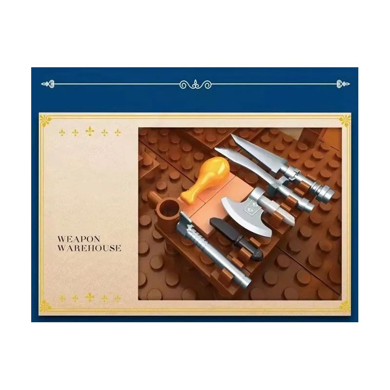 REOBRIX 66005 non  CỬA HÀNG THỢ RÈN THỜI TRUNG CỔ bộ đồ chơi xếp lắp ráp ghép mô hình Medieval Castle MEDIEVAL BLACKSMITH Chiến Tranh Trung Cổ 2366 khối