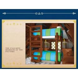 REOBRIX 66005 non  CỬA HÀNG THỢ RÈN THỜI TRUNG CỔ bộ đồ chơi xếp lắp ráp ghép mô hình Medieval Castle MEDIEVAL BLACKSMITH Chiến Tranh Trung Cổ 2366 khối