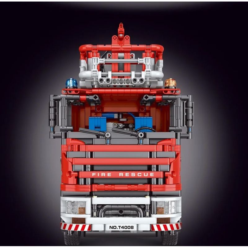 TA GAOLE T4008 4008 non  XE PHUN NƯỚC 1:10 tỷ lệ 1:10 bộ đồ chơi xếp lắp ráp ghép mô hình  FIRE ENGINEERING Kỹ Thuật Công Nghệ Cao Mô Hình Phương Tiện 4629 khối