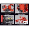 TA GAOLE T4008 4008 non  XE PHUN NƯỚC 1:10 tỷ lệ 1:10 bộ đồ chơi xếp lắp ráp ghép mô hình  FIRE ENGINEERING Kỹ Thuật Công Nghệ Cao Mô Hình Phương Tiện 4629 khối