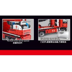 TA GAOLE T4008 4008 non  XE PHUN NƯỚC 1:10 tỷ lệ 1:10 bộ đồ chơi xếp lắp ráp ghép mô hình  FIRE ENGINEERING Kỹ Thuật Công Nghệ Cao Mô Hình Phương Tiện 4629 khối