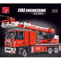 TA GAOLE T4008 4008 non  XE PHUN NƯỚC 1:10 tỷ lệ 1:10 bộ đồ chơi xếp lắp ráp ghép mô hình  FIRE ENGINEERING Kỹ Thuật Công Nghệ Cao Mô Hình Phương Tiện 4629 khối