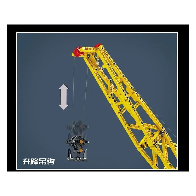 MouldKing 17001 Mould King 17001 REBRICKABLE MOC-25458 25458 MOC25458 non  CẨU TRỤC BÁNH XÍCH bộ đồ chơi xếp lắp ráp ghép mô hình  CRAWLER CRANE RC Kỹ Thuật Công Nghệ Cao Mô Hình Phương Tiện 1205 khối