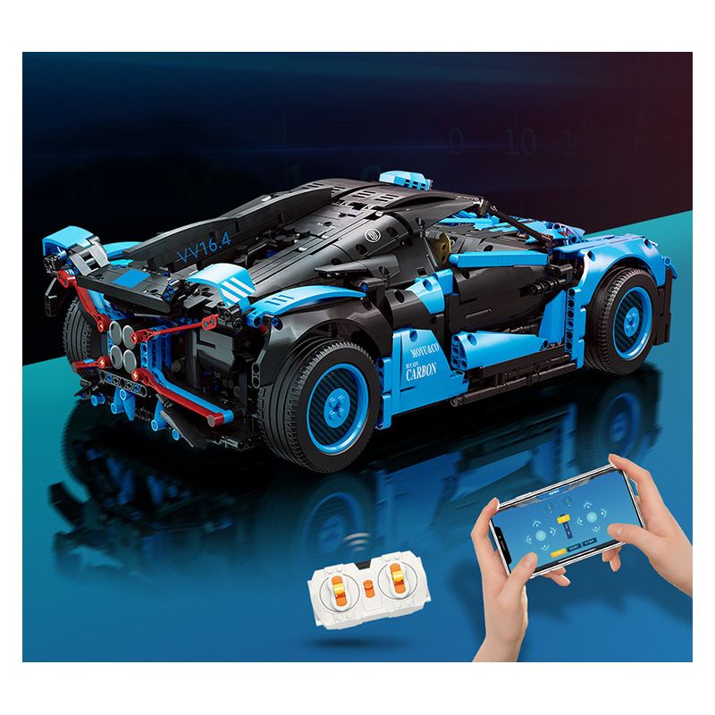 MOYU BLOCK MY88008 88008 non  SAO CỨU HỎA BUGATTI. bộ đồ chơi xếp lắp ráp ghép mô hình  BUGATTI BOLIDE Kỹ Thuật Công Nghệ Cao Mô Hình Phương Tiện 3101 khối