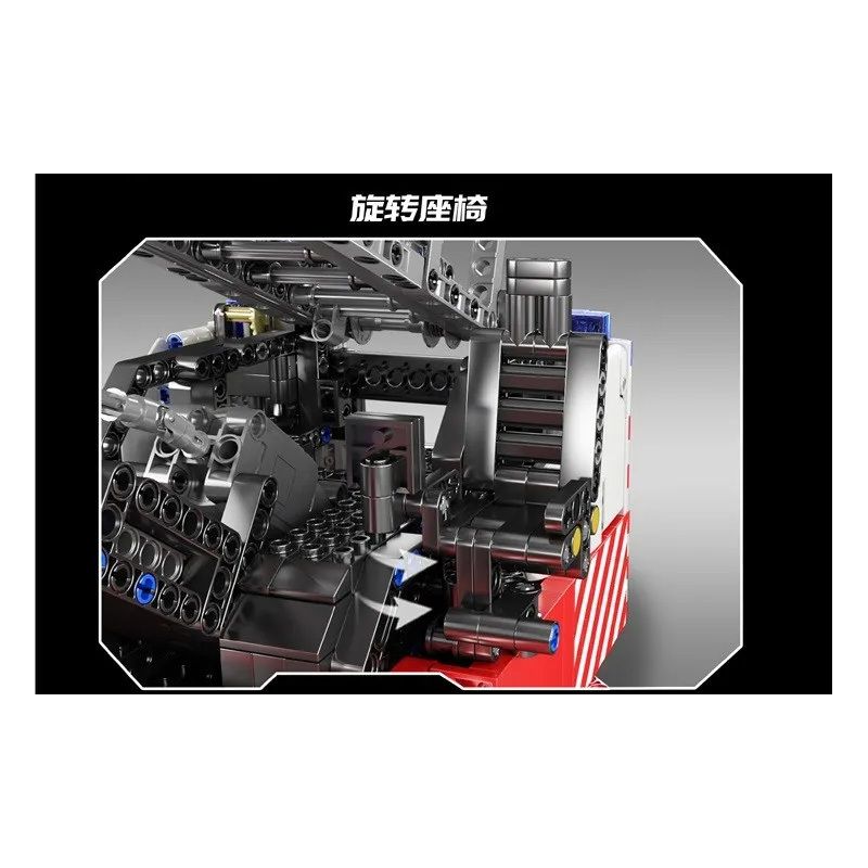 MouldKing 17022 Mould King 17022 REBRICKABLE MOC-60361 60361 MOC60361 non  XE THANG CHỮA CHÁY bộ đồ chơi xếp lắp ráp ghép mô hình  SCANIA L FIRE ENGINE WITH TURNTABLE LADDER FULL RC Kỹ Thuật Công Nghệ Cao Mô Hình Phương Tiện 4886 khối