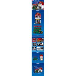 MouldKing 11001 Mould King 11001 non  YUXING DREAMLAND BƯU ĐIỆN bộ đồ chơi xếp lắp ráp ghép mô hình Disney Princess POST OFFICE Công Chúa 2179 khối