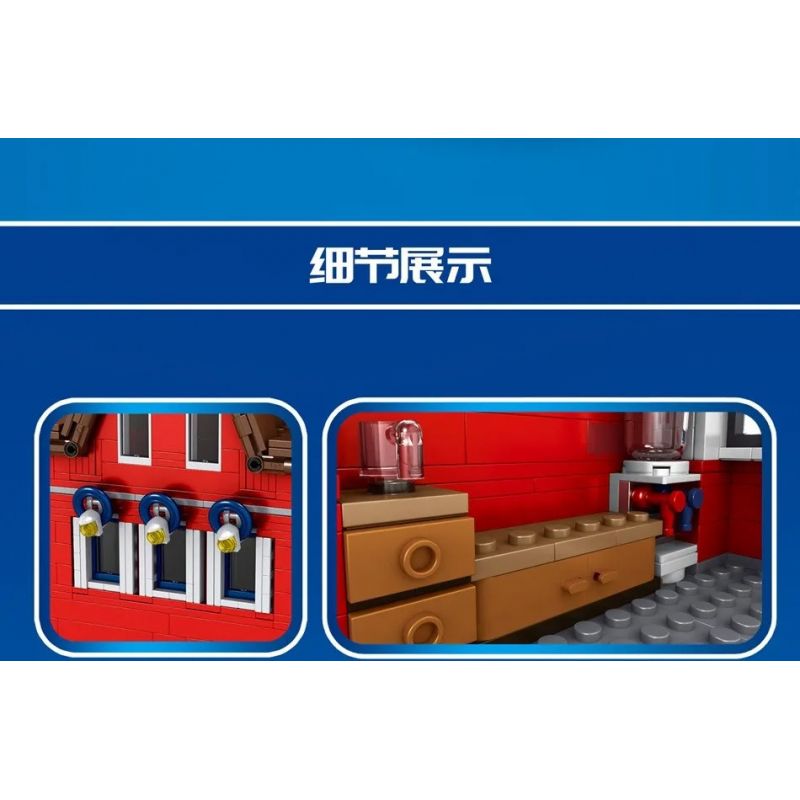 MouldKing 11001 Mould King 11001 non  YUXING DREAMLAND BƯU ĐIỆN bộ đồ chơi xếp lắp ráp ghép mô hình Disney Princess POST OFFICE Công Chúa 2179 khối