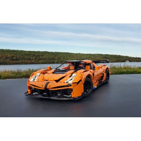 REBRICKABLE MOC-52524 52524 MOC52524 non  KOENIGSEGGJESKO tỷ lệ 1:8 bộ đồ chơi xếp lắp ráp ghép mô hình KOENIGSEGG JESKO 2598 khối