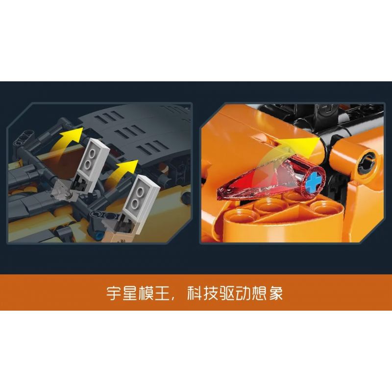 MouldKing 15006 Mould King 15006 non  NÉ TRÁNH KẺ THÁCH THỨC bộ đồ chơi xếp lắp ráp ghép mô hình  CHALLENGER Kỹ Thuật Công Nghệ Cao Mô Hình Phương Tiện 545 khối