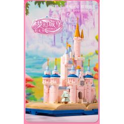 BEAUTY AND 13011 non  CUỐN SÁCH LÂU ĐÀI TƯỞNG TƯỢNG bộ đồ chơi xếp lắp ráp ghép mô hình Girl MAGIC BOOK Con Gái 768 khối