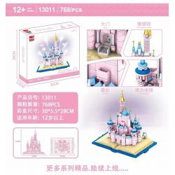 BEAUTY AND 13011 non  CUỐN SÁCH LÂU ĐÀI TƯỞNG TƯỢNG bộ đồ chơi xếp lắp ráp ghép mô hình Girl MAGIC BOOK Con Gái 768 khối