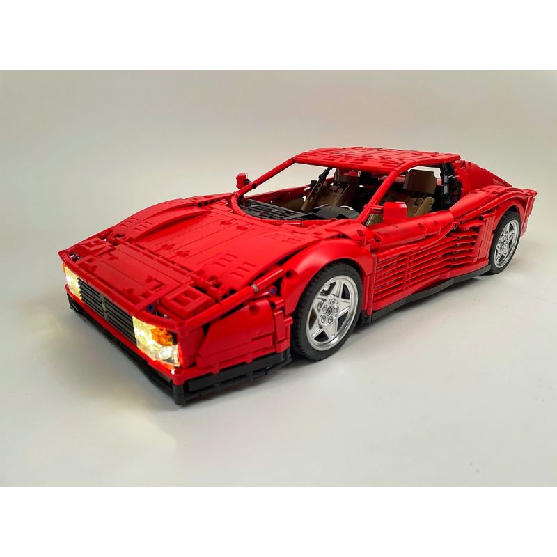 REBRICKABLE MOC-98925 98925 MOC98925 non Lego SIÊU XE FERRARI bộ đồ chơi xếp lắp ráp ghép mô hình Technic FERRARI TESTAROSSA Kỹ Thuật Công Nghệ Cao Mô Hình Phương Tiện 3738 khối