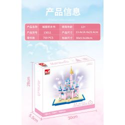 BEAUTY AND 13011 non  CUỐN SÁCH LÂU ĐÀI TƯỞNG TƯỢNG bộ đồ chơi xếp lắp ráp ghép mô hình Girl MAGIC BOOK Con Gái 768 khối