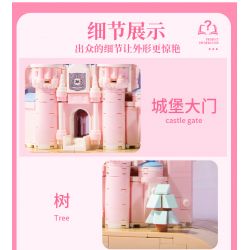 BEAUTY AND 13011 non  CUỐN SÁCH LÂU ĐÀI TƯỞNG TƯỢNG bộ đồ chơi xếp lắp ráp ghép mô hình Girl MAGIC BOOK Con Gái 768 khối