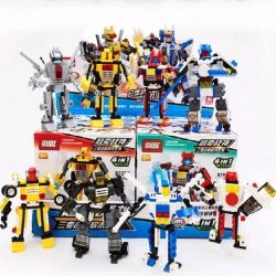 GUDI 8707 non  ĐẠI CHIẾN ROBOT BIẾN HÌNH 8 TRONG 1 bộ đồ chơi xếp lắp ráp ghép mô hình Power Rangers Super Sentai 5 Anh Em Siêu Nhân GUDI 8707 non  ĐẠI CHIẾN ROBOT BIẾN HÌNH 8 TRONG 1 bộ đồ chơi xếp lắp ráp ghép mô hình Power Rangers Super Sentai 5 Anh Em Siêu Nhân