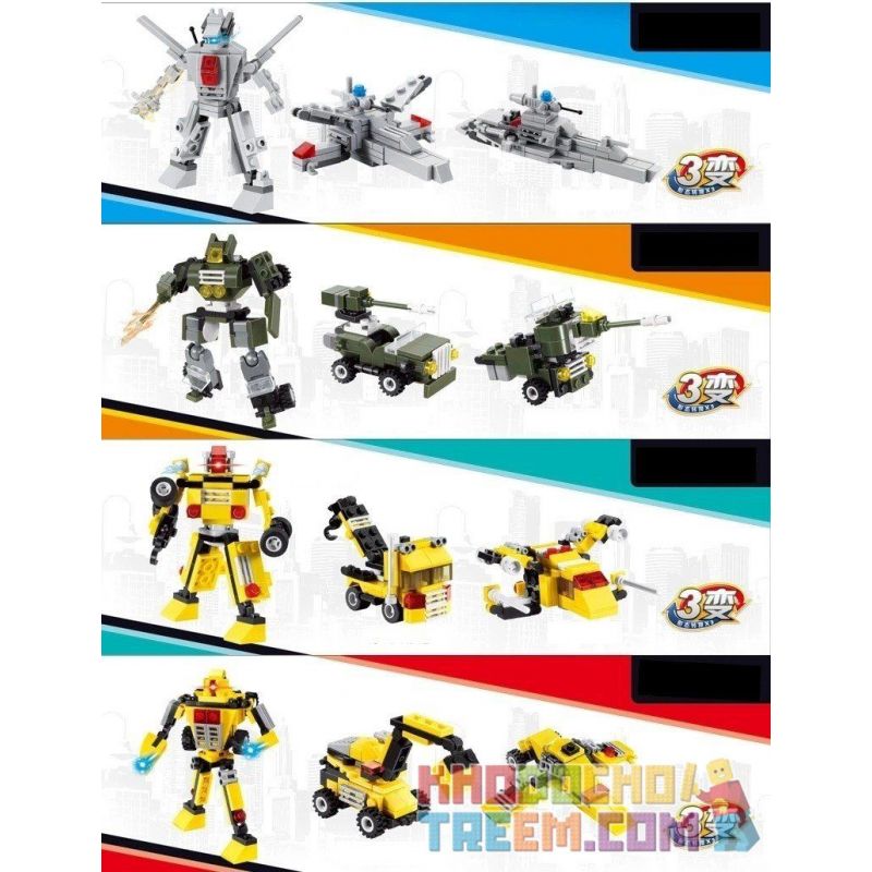 GUDI 8707 non  ĐẠI CHIẾN ROBOT BIẾN HÌNH 8 TRONG 1 bộ đồ chơi xếp lắp ráp ghép mô hình Power Rangers Super Sentai 5 Anh Em Siêu Nhân GUDI 8707 non  ĐẠI CHIẾN ROBOT BIẾN HÌNH 8 TRONG 1 bộ đồ chơi xếp lắp ráp ghép mô hình Power Rangers Super Sentai 5 Anh Em Siêu Nhân