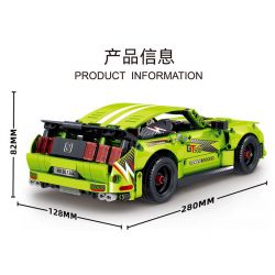 ZHEGAO QL1244 1244 non  XE LÙI GT500 bộ đồ chơi xếp lắp ráp ghép mô hình  MACHINERY Kỹ Thuật Công Nghệ Cao Mô Hình Phương Tiện 613 khối