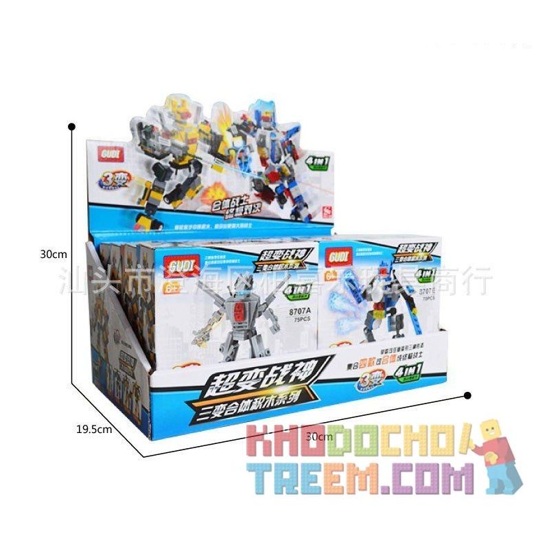GUDI 8707 non  ĐẠI CHIẾN ROBOT BIẾN HÌNH 8 TRONG 1 bộ đồ chơi xếp lắp ráp ghép mô hình Power Rangers Super Sentai 5 Anh Em Siêu Nhân GUDI 8707 non  ĐẠI CHIẾN ROBOT BIẾN HÌNH 8 TRONG 1 bộ đồ chơi xếp lắp ráp ghép mô hình Power Rangers Super Sentai 5 Anh Em Siêu Nhân