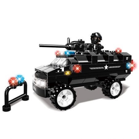 WOMA C0563 0563 non  XE BỌC THÉP CHỐNG NỔ IRON BULL bộ đồ chơi xếp lắp ráp ghép mô hình City SWAT CORPS Thành Phố 181 khối