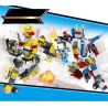 GUDI 8707 non  ĐẠI CHIẾN ROBOT BIẾN HÌNH 8 TRONG 1 bộ đồ chơi xếp lắp ráp ghép mô hình Power Rangers Super Sentai 5 Anh Em Siêu Nhân