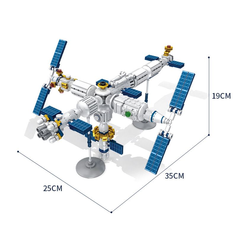 PanlosBrick 633080 Panlos Brick 633080 non Lego TRẠM VŨ TRỤ 25 THAY ĐỔI bộ đồ chơi xếp lắp ráp ghép mô hình Space SPACE STATION Thám Hiểm Không Gian 573 khối