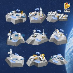 PanlosBrick 633080 Panlos Brick 633080 non  TRẠM VŨ TRỤ 25 THAY ĐỔI bộ đồ chơi xếp lắp ráp ghép mô hình Space SPACE STATION Thám Hiểm Không Gian 573 khối
