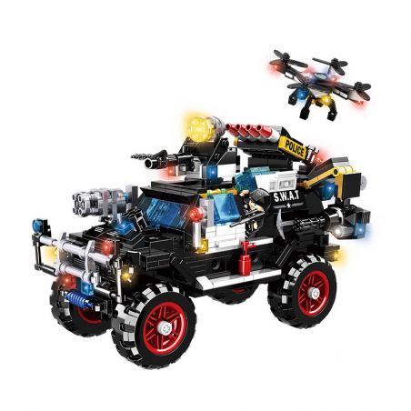 WOMA C0579 0579 non  XE BỌC THÉP CHỐNG BẠO ĐỘNG CHASER-SWAT bộ đồ chơi xếp lắp ráp ghép mô hình City SWAT CORPS Thành Phố 839 khối