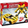 GUDI 8711 non  RÔ BỐT BIẾN HÌNH XE TÔ BUMBLEBEE CHEVROLET CAMARO VÀNG bộ đồ chơi xếp lắp ráp ghép mô hình Transformers TRANSFORM SERIES Robot Đại Chiến Người Máy Biến Hình 238 khối