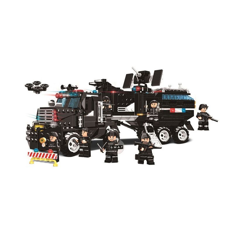 WOMA C0572 0572 non Lego TÀU SÂN BAY VŨ TRANG HẠNG NẶNG HUNTER bộ đồ chơi xếp lắp ráp ghép mô hình City SWAT CORPS Thành Phố 904 khối