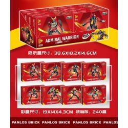 PanlosBrick 633070 Panlos Brick 633070 non  ĐÔ ĐỐC CHIẾN BINH 8 KẾT HỢP bộ đồ chơi xếp lắp ráp ghép mô hình Creator ADMIRAL WARRIOR Sáng Tạo 767 khối