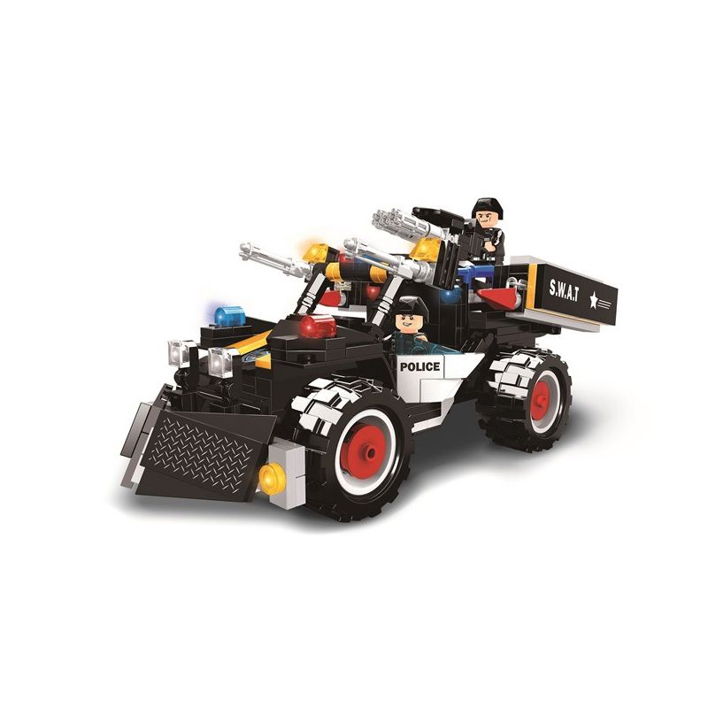 WOMA C0575 0575 non Lego RỒNG CÓ SỪNG-XE TẤN CÔNG SWAT bộ đồ chơi xếp lắp ráp ghép mô hình City SWAT CORPS Thành Phố 464 khối