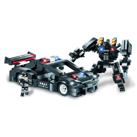 WOMA C0521 0521 non  XE ĐÁNH CHẶN TỐC ĐỘ CAO PHANTOM bộ đồ chơi xếp lắp ráp ghép mô hình City SWAT CORPS Thành Phố 432 khối