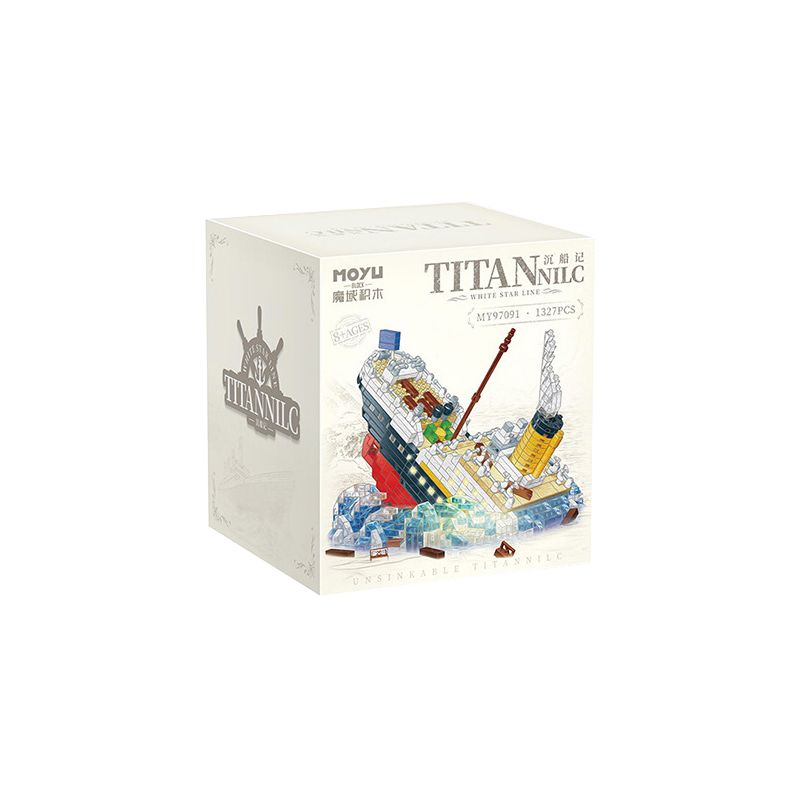 MOYU BLOCK MY97091 97091 non  VỤ ĐẮM TÀU ​​TITANIC bộ đồ chơi xếp lắp ráp ghép mô hình 1327 khối