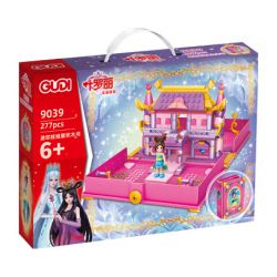 GUDI 9039 non  CUỐN SÁCH NGÔI NHÀ BÚP BÊ NHỎ bộ đồ chơi xếp lắp ráp ghép mô hình Yeloli 277 khối