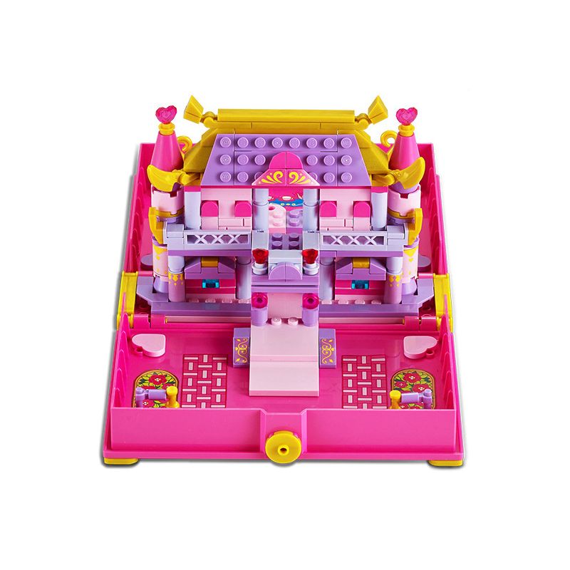 GUDI 9039 non  CUỐN SÁCH NGÔI NHÀ BÚP BÊ NHỎ bộ đồ chơi xếp lắp ráp ghép mô hình Yeloli 277 khối