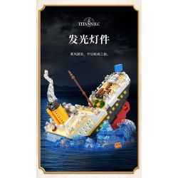 MOYU BLOCK MY97091 97091 non  VỤ ĐẮM TÀU ​​TITANIC bộ đồ chơi xếp lắp ráp ghép mô hình 1327 khối
