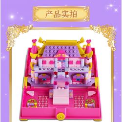 GUDI 9039 non  CUỐN SÁCH NGÔI NHÀ BÚP BÊ NHỎ bộ đồ chơi xếp lắp ráp ghép mô hình Yeloli 277 khối