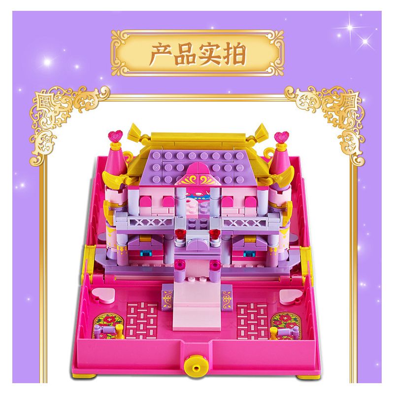 GUDI 9039 non  CUỐN SÁCH NGÔI NHÀ BÚP BÊ NHỎ bộ đồ chơi xếp lắp ráp ghép mô hình Yeloli 277 khối