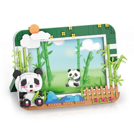 MOYU BLOCK MY97108 97108 non  KHUNG ẢNH GẤU TRÚC bộ đồ chơi xếp lắp ráp ghép mô hình Miscellaneous Lung Tung 775 khối