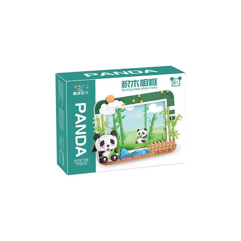 MOYU BLOCK MY97108 97108 non  KHUNG ẢNH GẤU TRÚC bộ đồ chơi xếp lắp ráp ghép mô hình Miscellaneous Lung Tung 775 khối