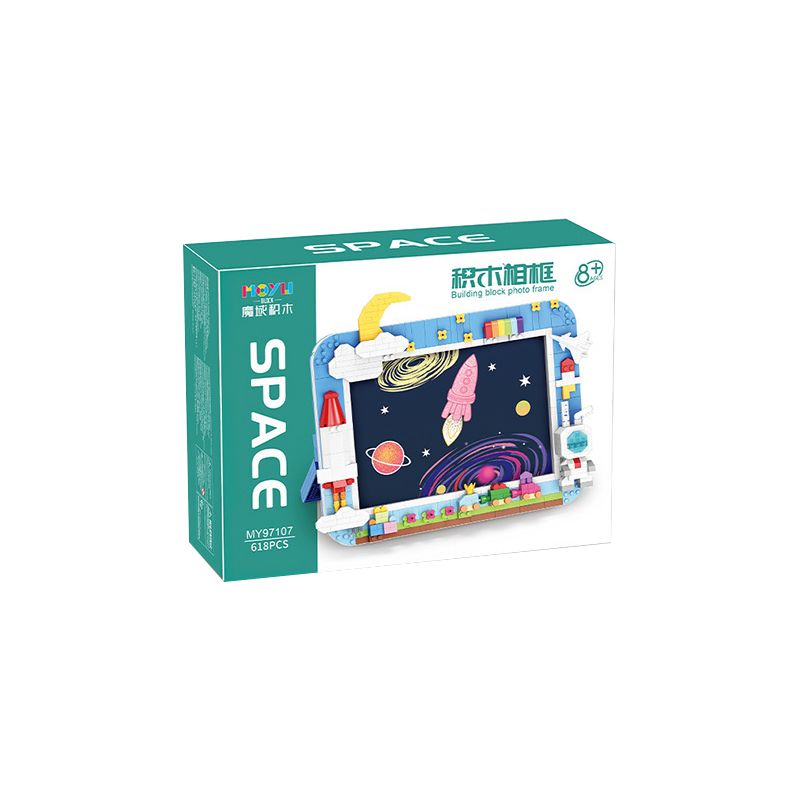 MOYU BLOCK MY97107 97107 non  KHUNG ẢNH PHI HÀNH GIA bộ đồ chơi xếp lắp ráp ghép mô hình Miscellaneous Lung Tung 618 khối