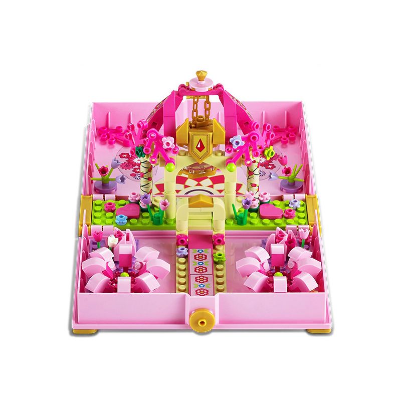 GUDI 9038 non  CUỐN SÁCH CHÙA HOA NHỎ bộ đồ chơi xếp lắp ráp ghép mô hình Yeloli 252 khối