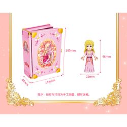 GUDI 9038 non  CUỐN SÁCH CHÙA HOA NHỎ bộ đồ chơi xếp lắp ráp ghép mô hình Yeloli 252 khối